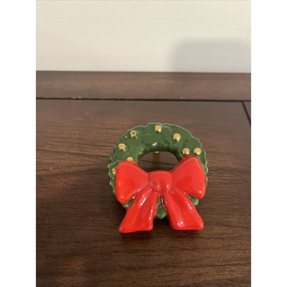 RETIRED Rare Nora Fleming Mini Wreath A113 Christmas Holiday